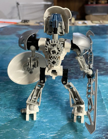 LEGO Bionicle Toa Nuva Kopaka Nuva 8571 (2002) w/ Instructions & Comic, no can