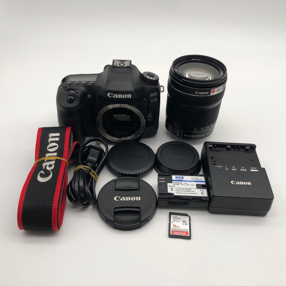 Canon EOS 80D Digital SLR Camera Kit Lens EF-S 18-135mm f/3.5-5.6