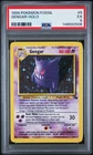 1999 POKEMON FOSSIL #5 GENGAR-HOLO PSA 5