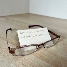 Jean Lafont Paris Roxanne 111 Eyeglasses Brown Frames Excellent Cond 50-17-132
