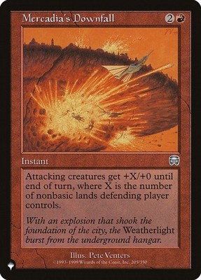 Mercadia's Downfall NonFoil The List MMQ-205 NM MTG