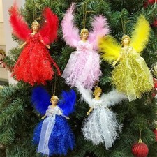 Elegant Fairy Angel Christmas Tree Topper Festive Ornament for Tree Decor