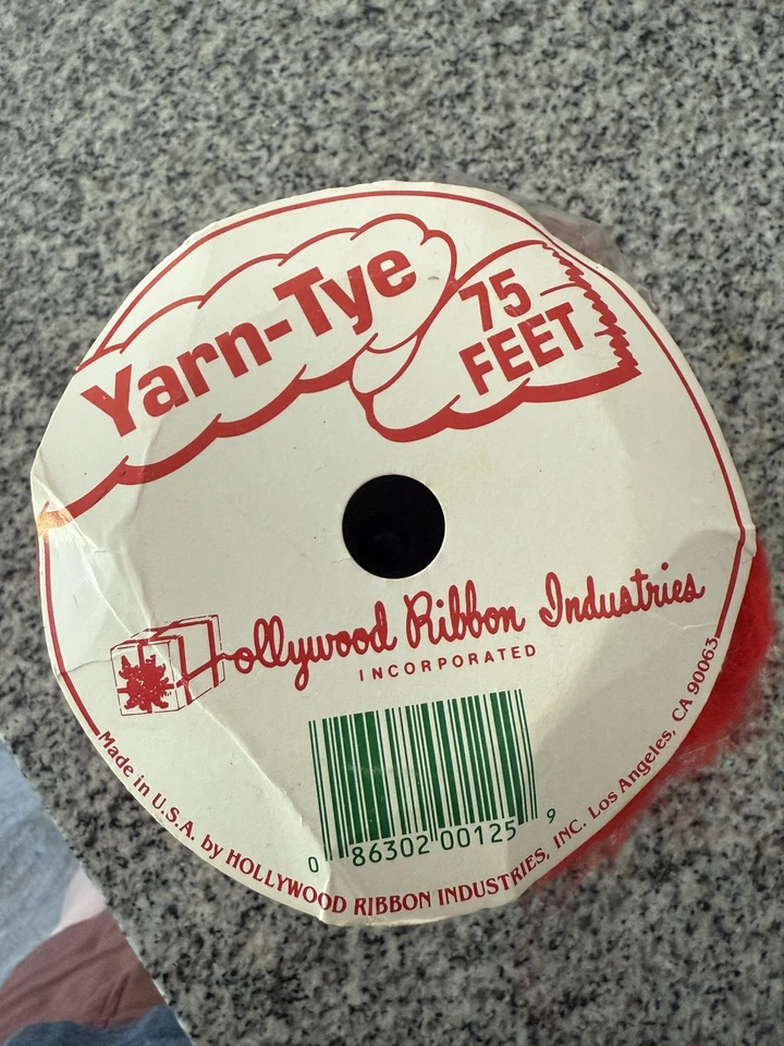 Corbatas de pelo tinte hilo años 70 80 hilo Hollywood cinta roja nuevo de colección cinta Foto 3 de 4