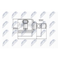 NTY NPW-NS-032 Gelenksatz, Antriebswelle