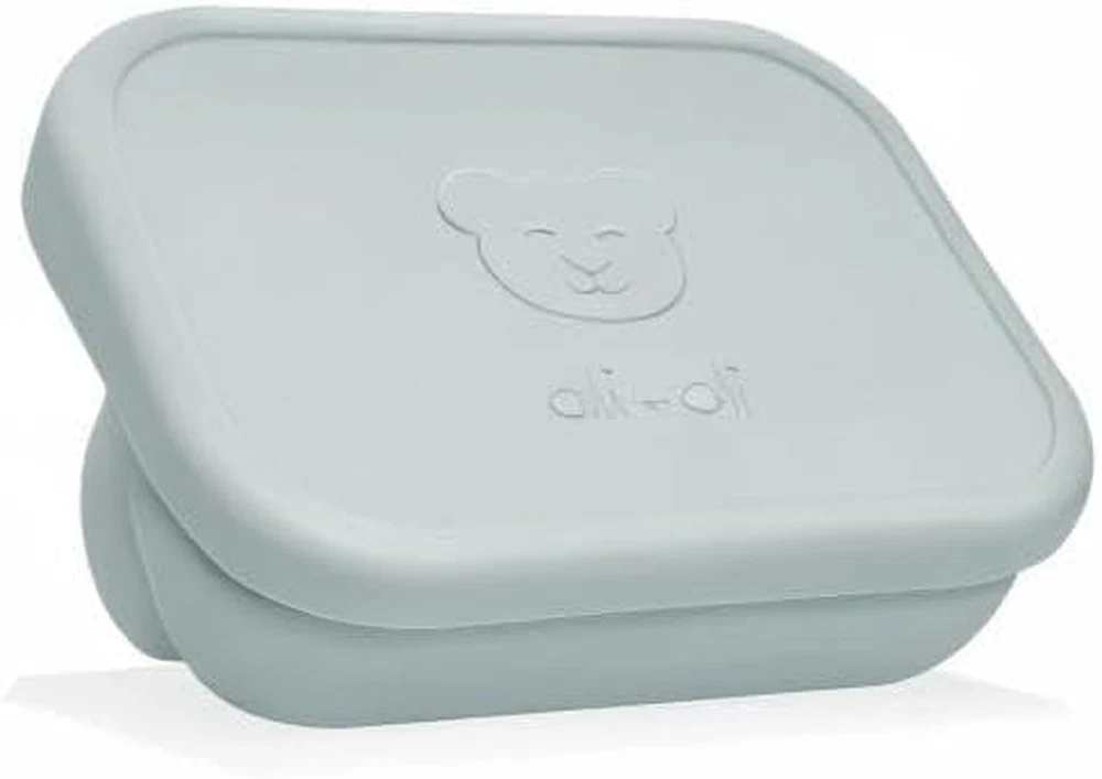 Blue Silicone Bento Lunch Box for Kids & Adults | Leakproof & Durable