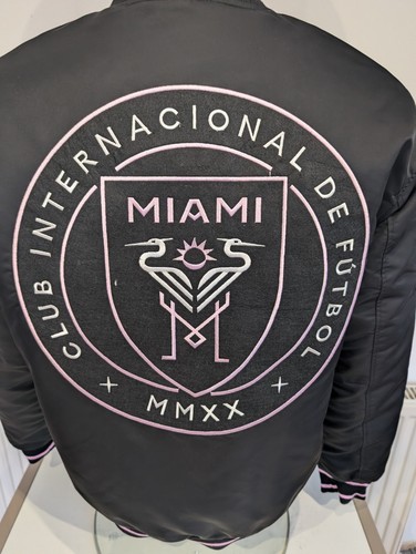 Inter Miami Size M Medium Bomber Jacket Coat MLS 38 - 40 New With Tags Football - Picture 8 of 11