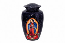 Cremation Urn for Ashes Spiritual Handcrafted Memorial Large Urn with Velvet Bag