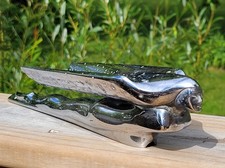 Vtg Nash Car Original Flying Lady Chrome Automobile Hood Ornament 1946 1947 1948