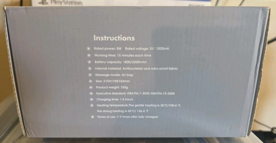 Интеллектуальный электрический ручной массажер/тепловой массажер Cotsoco с компрессом/быстрая доставка! - Изображение 3 из 4