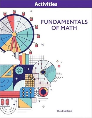 Fundamentals of Math Student Activities Manual 3ED 5222 -  NEW BJU Press 2022