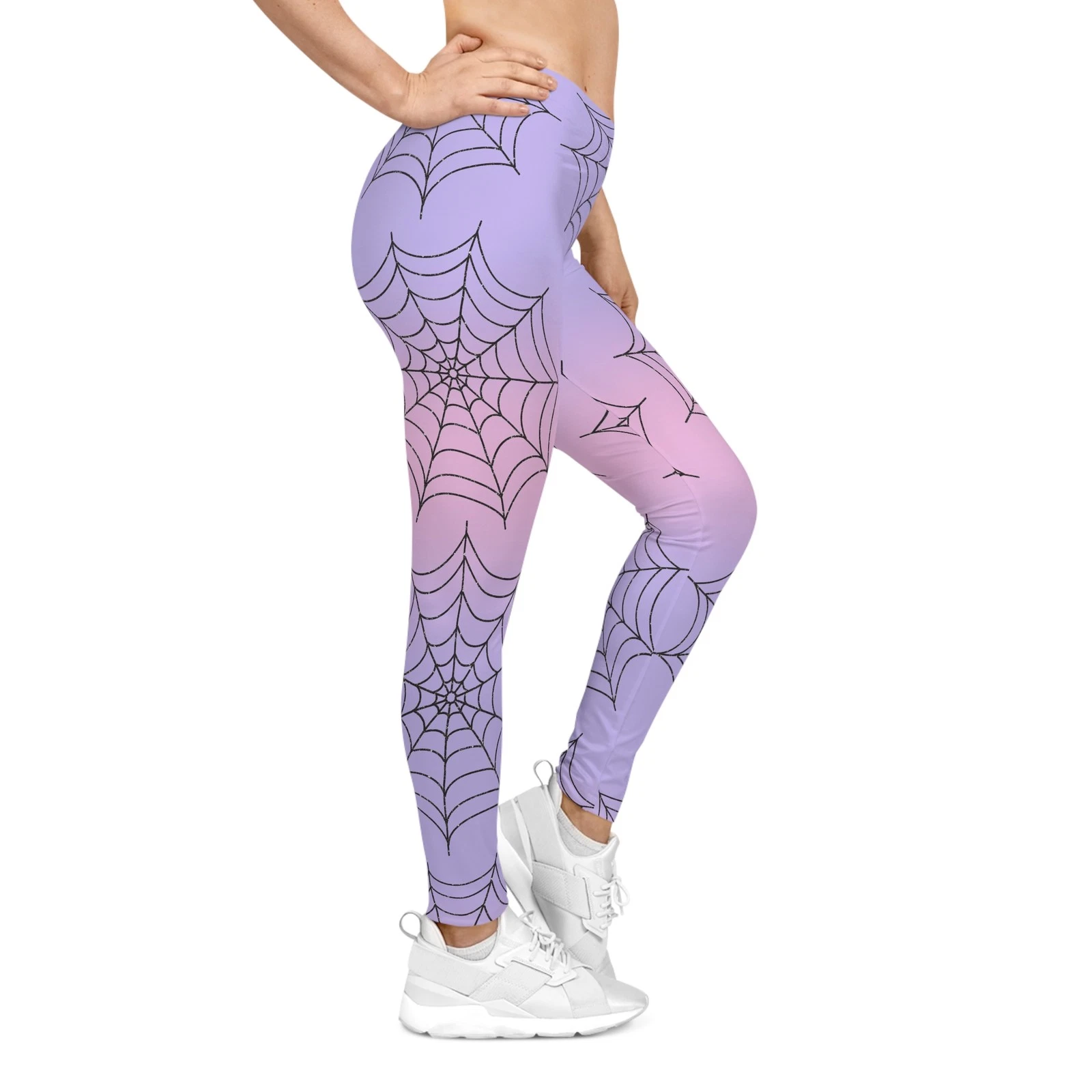 Halloween Cobweb Spiderweb Leggings for Women