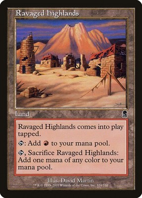 Ravaged Highlands NonFoil Odyssey 324 NM MTG