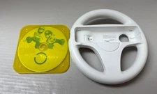wii mario kart game disc only and wheel