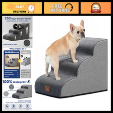 3-Step Pet Stairs for Couch  Sofa, 15.7" High, Non-Slip Waterproof Steps for Sm