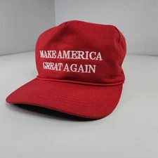 Cali-Fame MAGA Hat Make America Great Again Red Cap USA Made 2016 Campaign Era