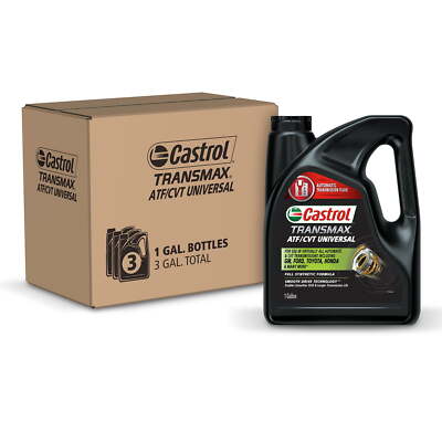 ATF CVT Universal Automatic Transmission Fluid 1 Gallon 3 Pc Pack Case Lubricant
