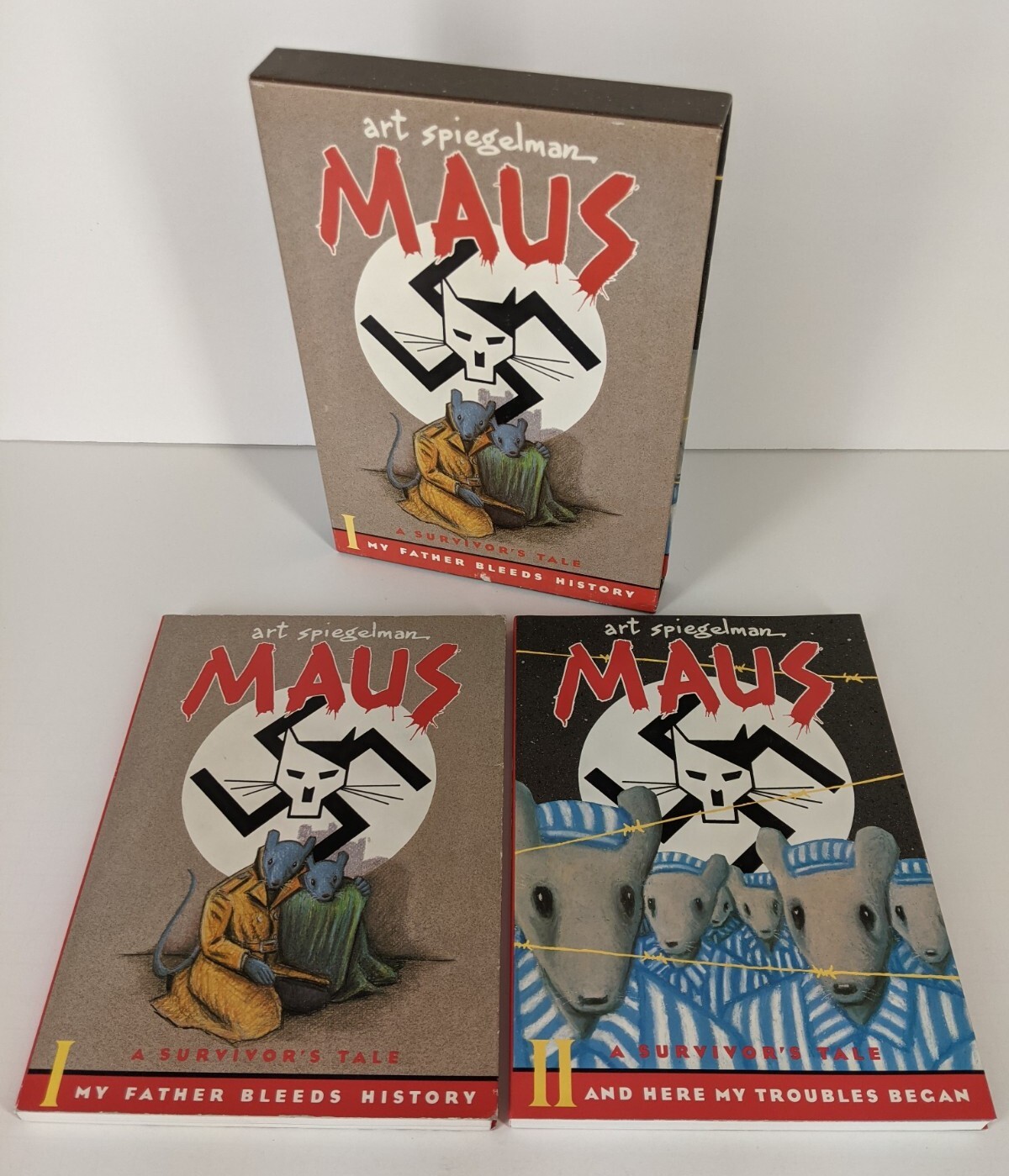 MAUS Survivors Tale Vol 1 2~Art Spiegelman~Holocaust Graphic Novel ...