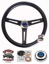 74-87 Ramcharger Dodge W Pickup Steering Wheel Mopar 13 12 Muscle Car Black 74-87 Ramcharger Dodge W Pickup Steering Wheel Mopar 13 12 Muscle Car Black