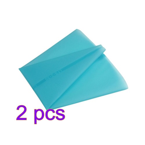 2pcs Reusable Silicone Cake Decorating Pastry Bags ( Blue )