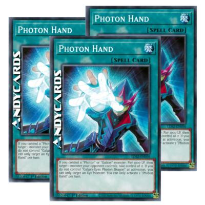 3x PHOTON HAND   (Mano Fotonica)   Comune   LDS2 EN056   YUGIOH!   ANDYCARDS