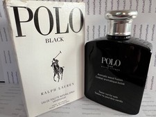 Ralph Lauren POLO BLACK for Men Eau de Toilette Spray4.2oz FULL Sz NEW AUTHENTIC