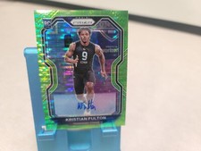 2020 Prizm Kristian Fulton green pulsar auto Titans T9562