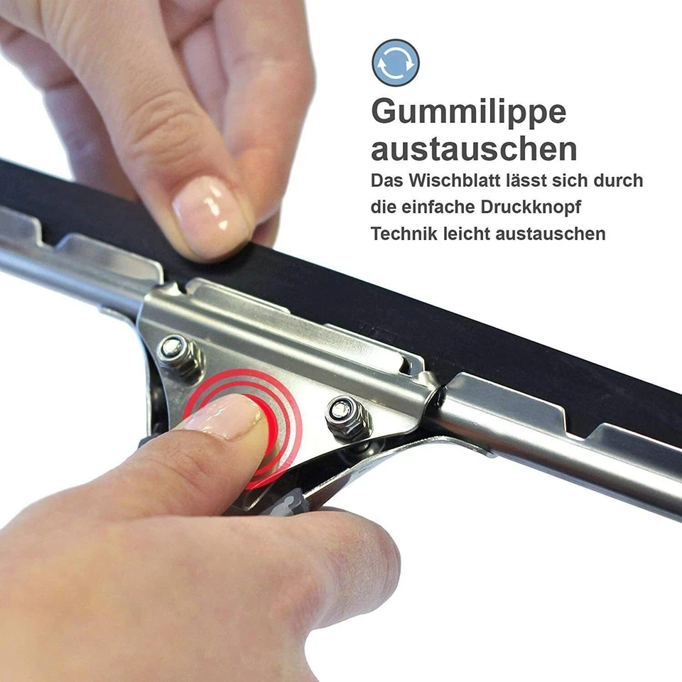 LEWI Fensterwischer & Fensterabzieher Fenster Profi Set 15-55 cm + Glasreiniger - Bild 3 von 4