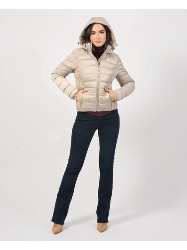 GIUBBINO PIUMINO GIUBBOTTO DONNA YES ZEE J007 M800 0222 BEIGE ORIGINALE AI 2025 - Picture 6 of 7