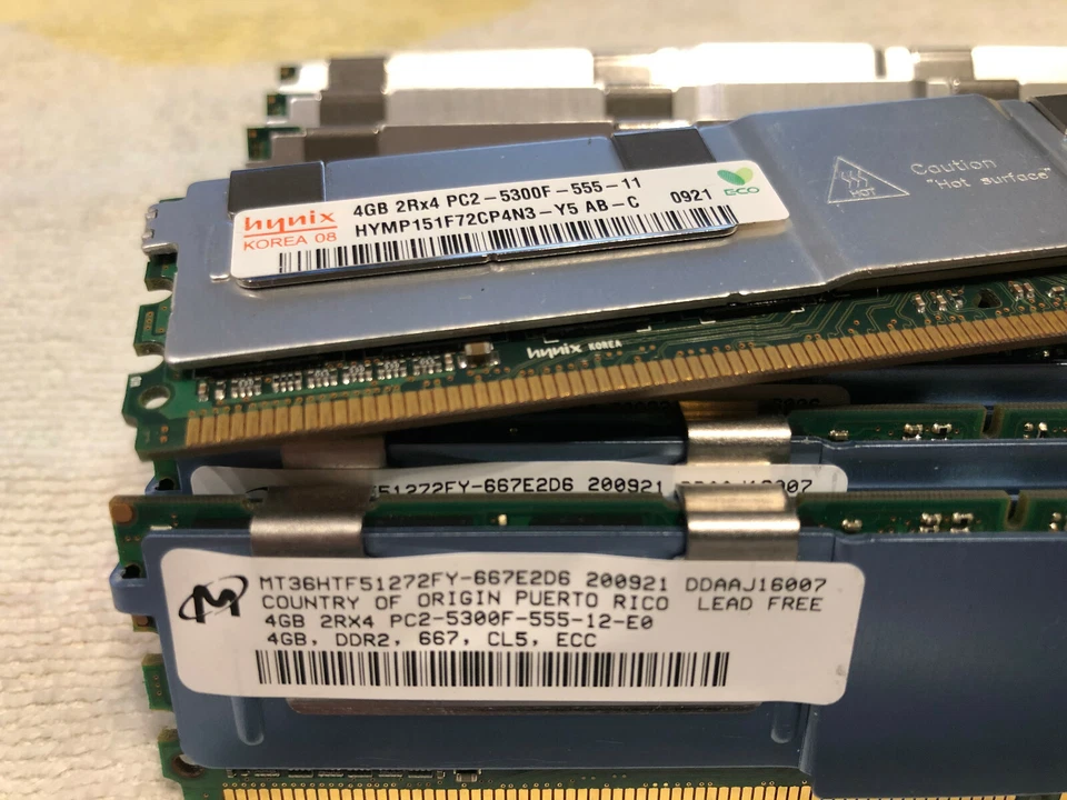 HP 4GB 2Rx4 PC2-5300F-555 466436-061 - Image 2 of 3