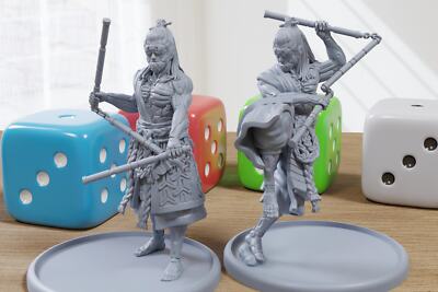 Sho Sasaki - 3D Printed Mini - Cyberpunk / Sci-Fi - Tabletop Miniature Wargaming