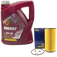 MotoröL Set 5W-30 5 Liter + ÖLfilter SH 440 P FüR BMW 3Er 5Er 7Er Opel Omega B