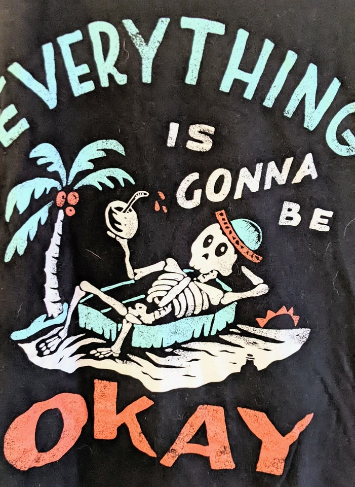 Camiseta masculina sem fio tamanho M design por Tatka Waskitho pré-propriedade bom estado  - Imagem 3 de 4