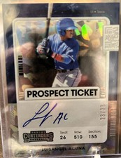 2021 Panini Contenders Luisangel Acuna Cracked Ice Prospect Ticket Auto 23/23 