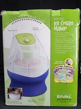 NEW Rival Gel Canister 1.5 quart Ice Cream Maker Blue CG 9155 Electric OPEN BOX