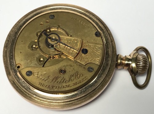 1888 ANTIQUE A.W.W CO WALTHAM MASS OPEN FACE POCKET WATCH *RUNNING* 7J 10762669 - 第 6/7 張圖片