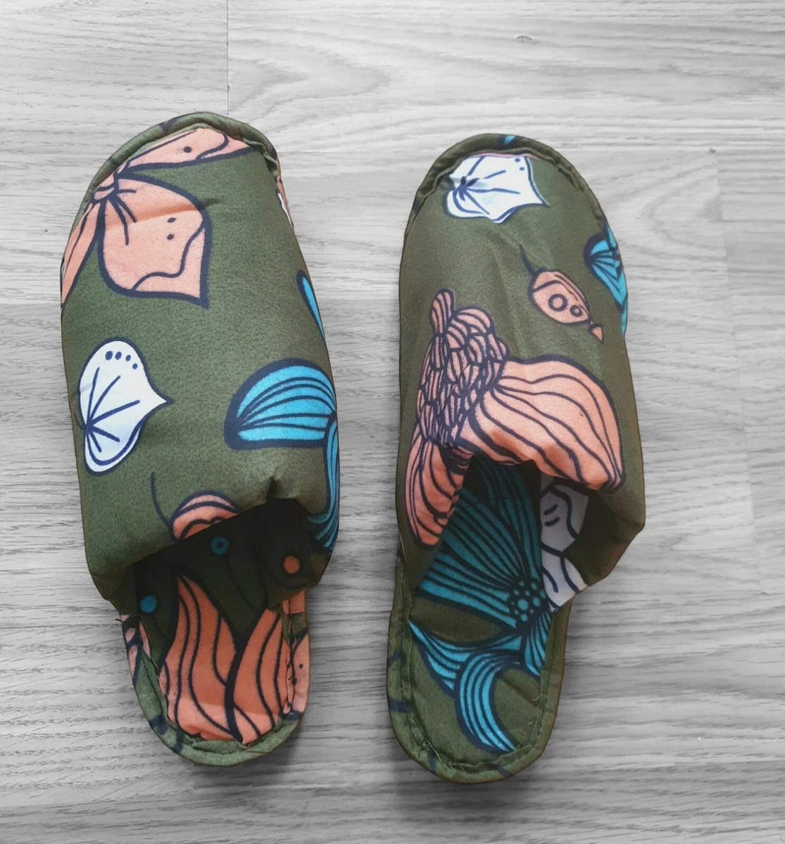 Men women Soft indoor Slippers african print unisex ankara soft shoes slip ons