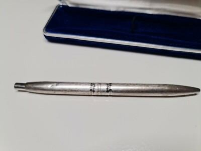 Stylo Bille Pelikan En Argent Massif 925 Personnalisé "M. Maria" - Occasion