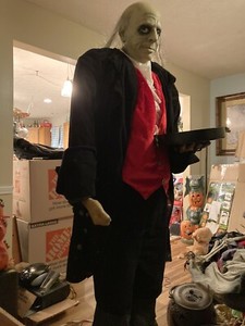 Gemmy Edwardian Butler no box Halloween Animatronic Works Perfectly