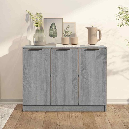 Sideboard Buffet Storage Cabinet Drawers Shelf Kitchen Cupboard Hallway Wood - Picture 26 of 36