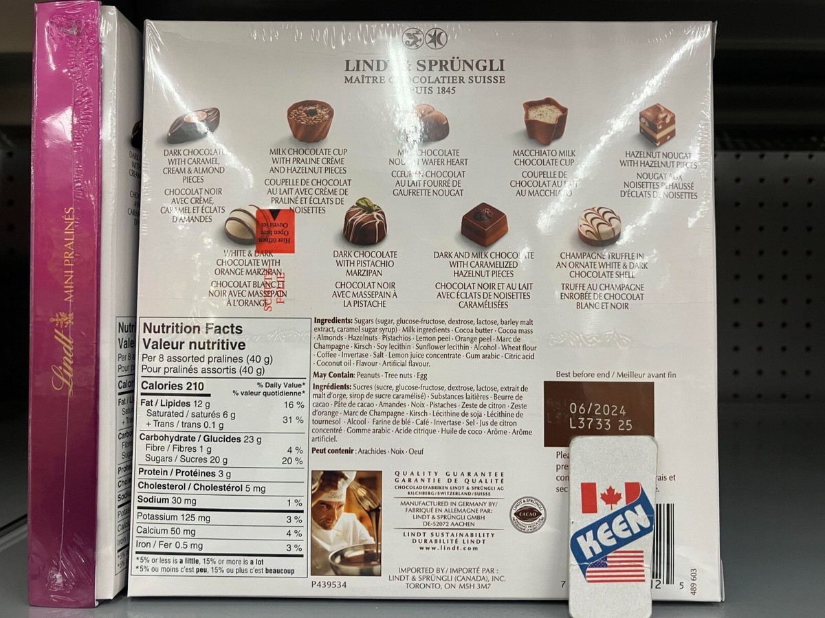 AiWaWa CA, Lindt Mini Pralines Assorted CHRISTMAS Chocolates Gift