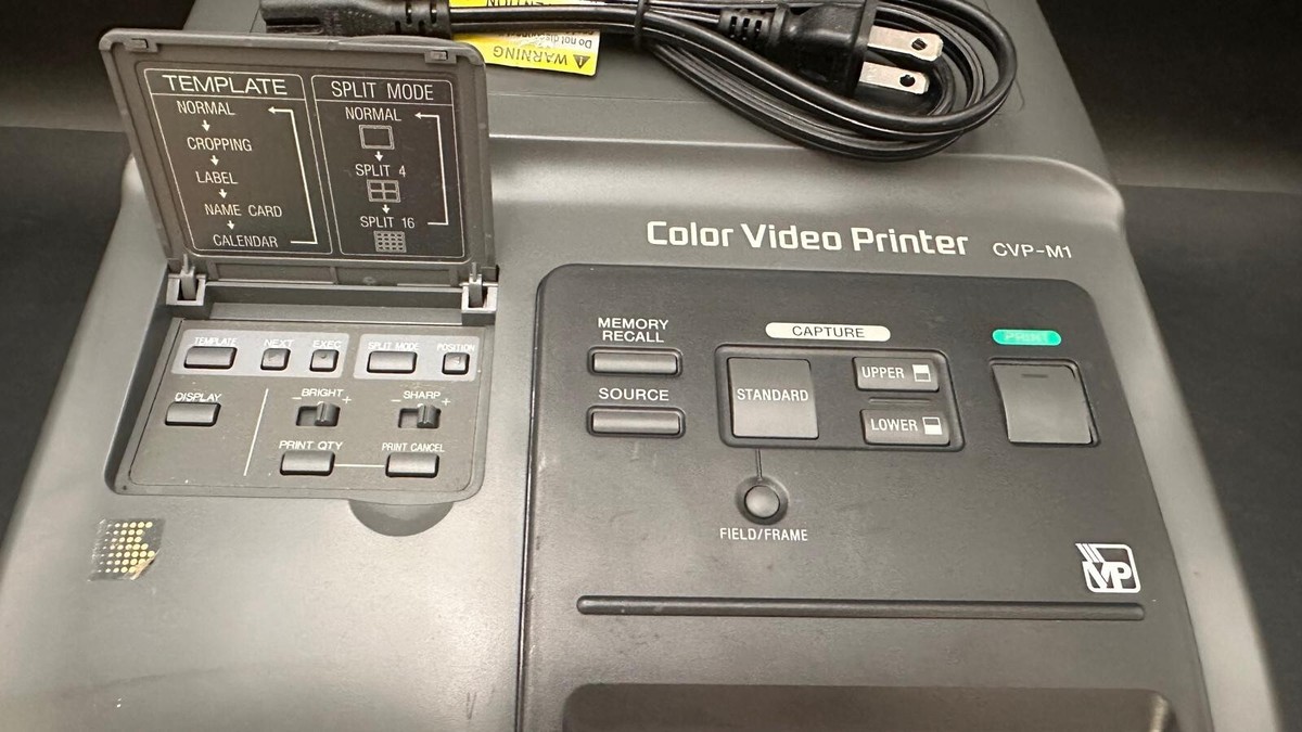 Sony Color Video Printer CVP-M1 RCA S -Video Portable Photo Print