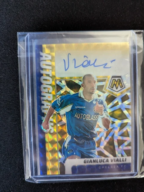 2021-22 Mosaic Premier League Gianluca Vialli Auto Gold /10