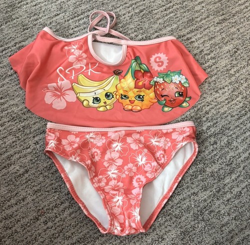 Shopkins 2-Piece Pink Swim Set Girls' Size 5/6