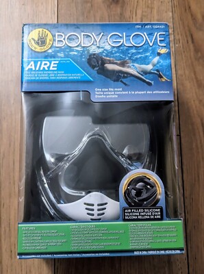 Aire Free Breathing Schnorchelmaske - schwarz - Body Glove - offen unbenutzt