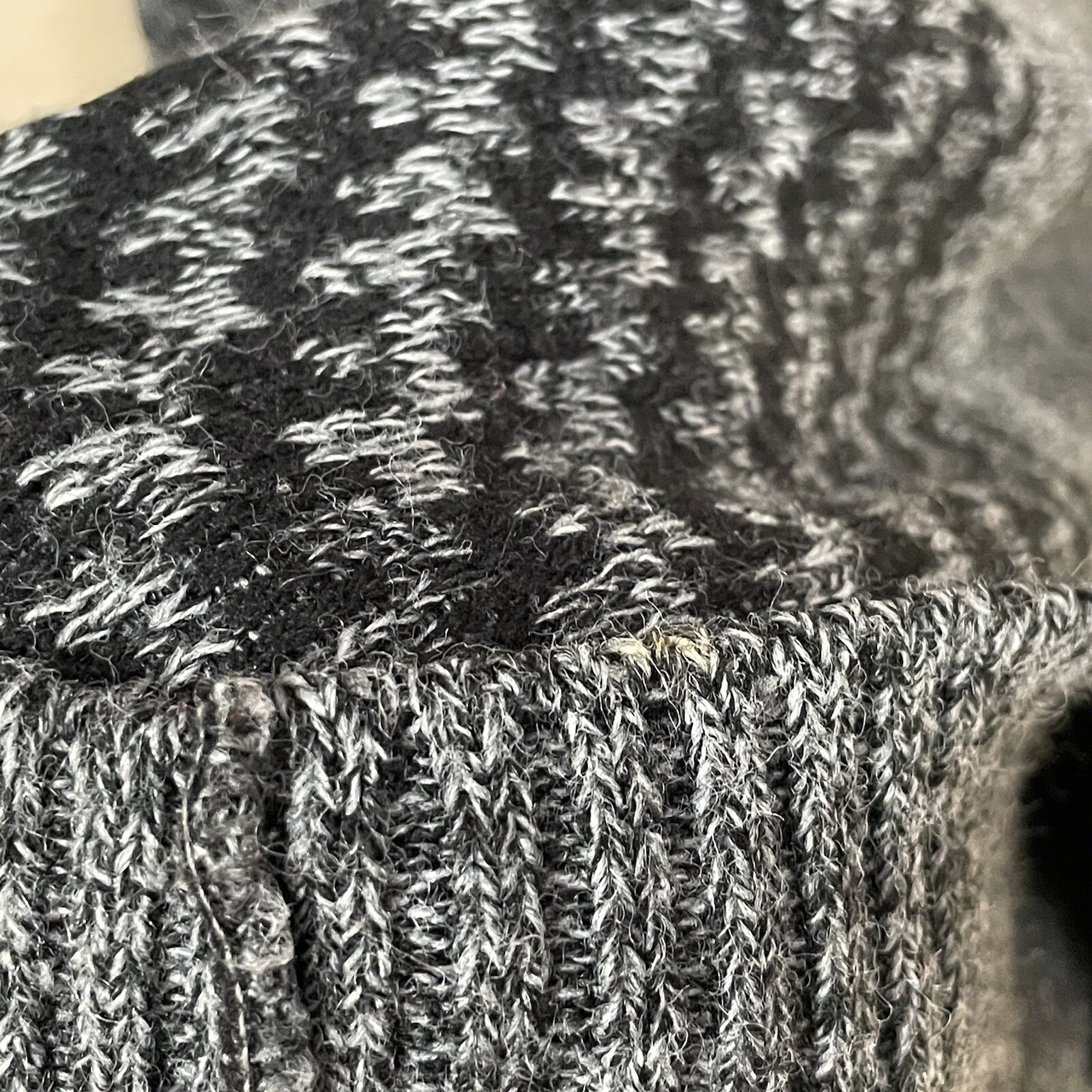 VTG Le Tigre Patchwork Checkered Houndstooth Swea… - image 8