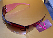 Claiborne - VILLAGER Sunglasses - 1 LENS WRAP MAROON/LAVENDER PINK LENS 100 UV