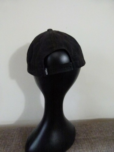 Vans Baseball Cap SnapBack 100% Cotton Logo Front Light Black One Size - Picture 3 of 12