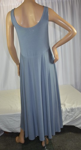 NWT MSRV $98 Athleta 1X Plus Size Coastline Blue Santorini Midi Dress #798380 - Picture 2 of 11