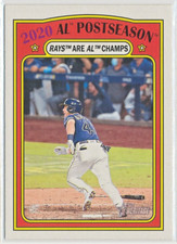 2021 Topps Heritage - Michael Brosseau - Tampa Bay Rays - Postseason - #22