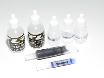 TLR03026 TEAM LOSI RACING 22X-4 ELITE BUGGY SHOCK DIFF OILS FLUID GREASE LOCK